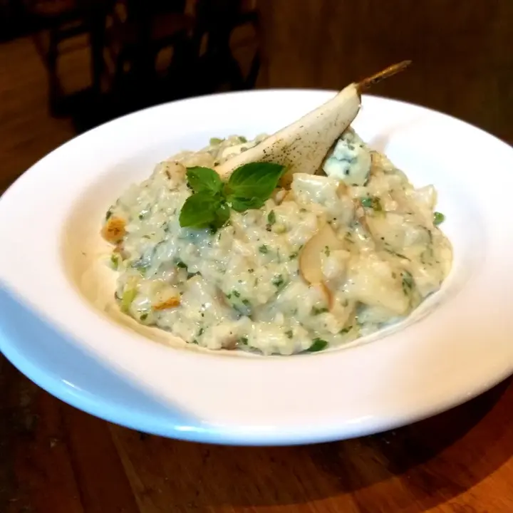 Risotto de Pera con Gorgonzola