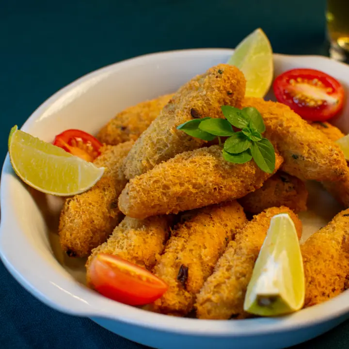 Croquetas de bacalao con aroma siciliano