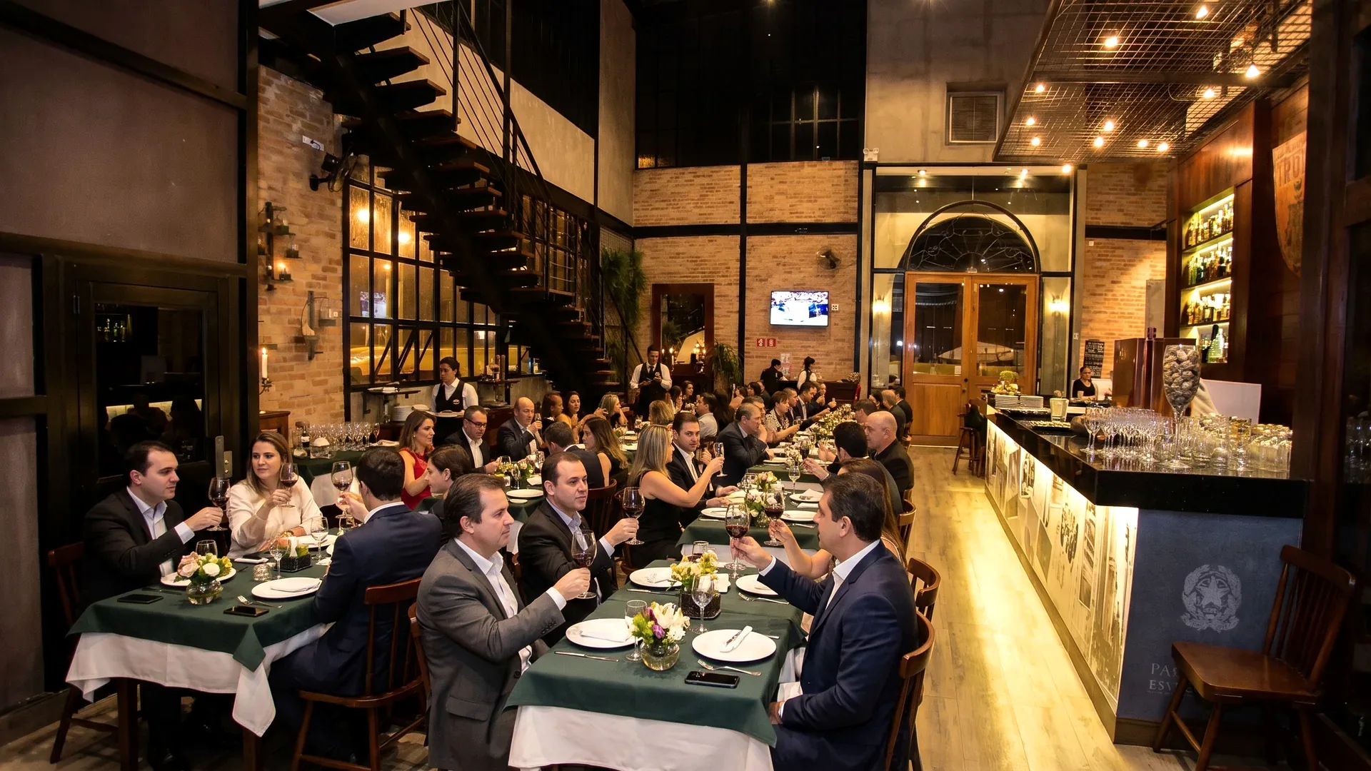 Ambientação ilustrativa para eventos corporativos na Troina